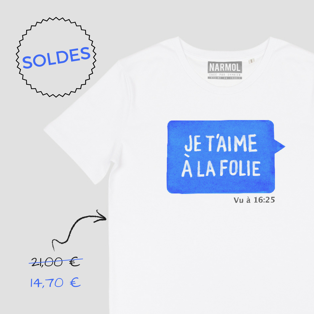 [SOLDES] Les soldes continuent sur la boutique ! 👕 Le t-shirt "Je t'aime" est actuellement à -30% 😉 → narmol.fr/homme/131-t-sh…