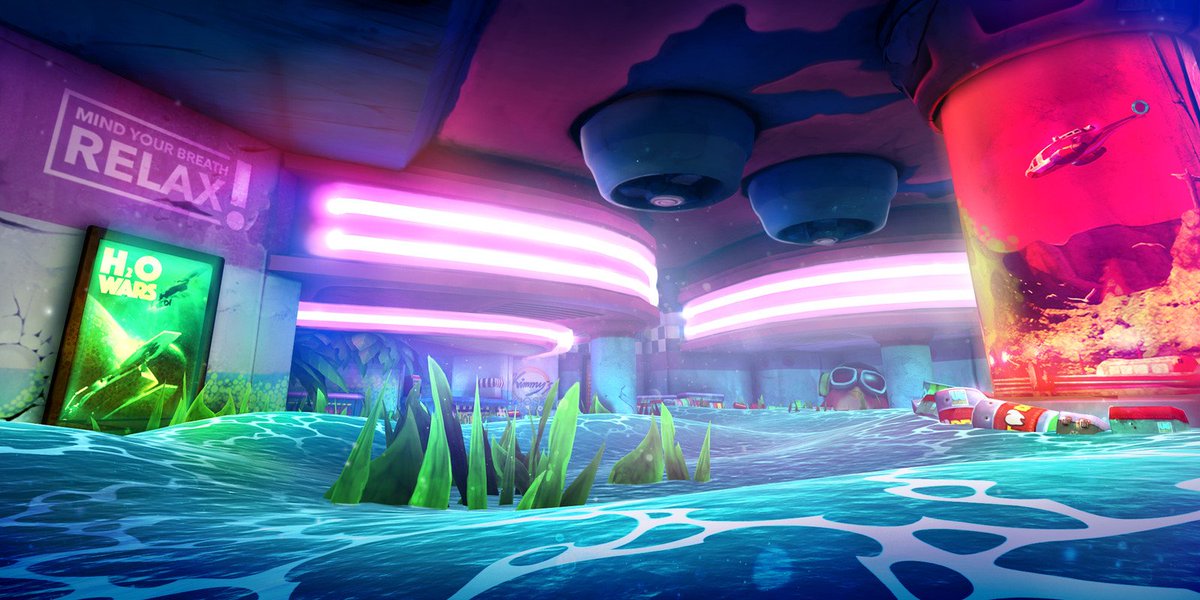 sofipassariello's tweet photo. Check out another cool and retro-futuristic level from Battle Bay  :) https://t.co/Rtdl5l6WRX