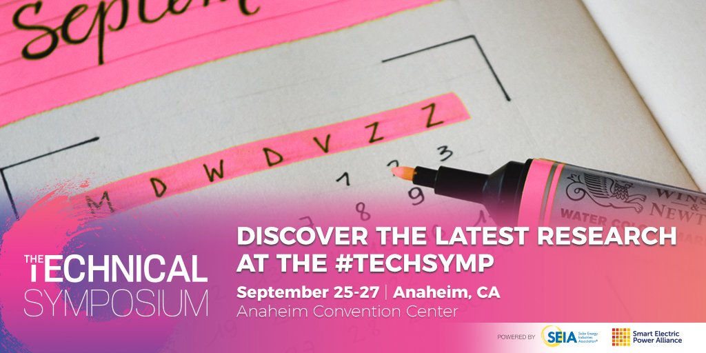 SPIConvention's tweet image. The agenda for the #TechSymp is NOW ONLINE! If you are interested in #SmartTech, #EnergyStorage and #PV, visit TTS at #SPIcon in September: bit.ly/TechSympAgenda