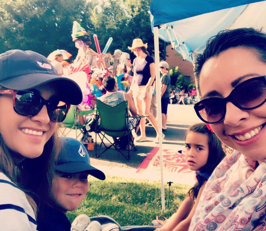 RepAngelaRomero's tweet photo. I should be biking right now but someone dragged us to the parade. I feel your pain Jane, your mom! π #whyme #lilsis #winsagain #daysof47parade #utleg #utpol https://t.co/ejmHuIR13r
