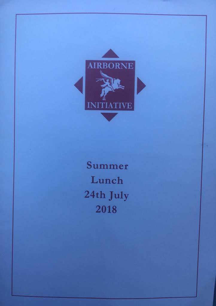 MGlassup's tweet photo. Brilliant afternoon at the Airborne Initiatives Summer Lunch. Sharing the programmes success with prison governors, the Parachute Regiment, sponsors and supporters @potts70 #reducingreoffending #chancechoicechange #theairborneinitiative https://t.co/b5oOSbaO8j