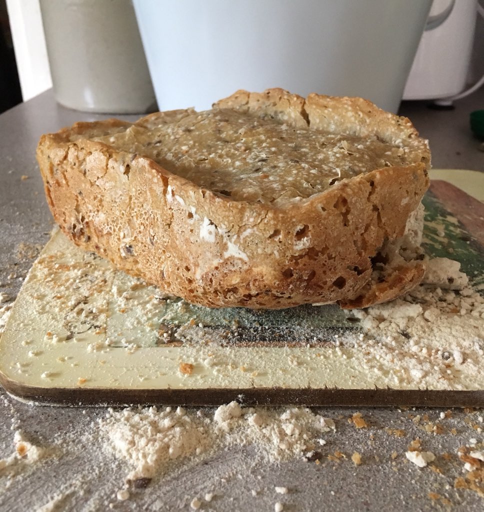 sarahcascarino's tweet image. It didn’t go well... #crapbread