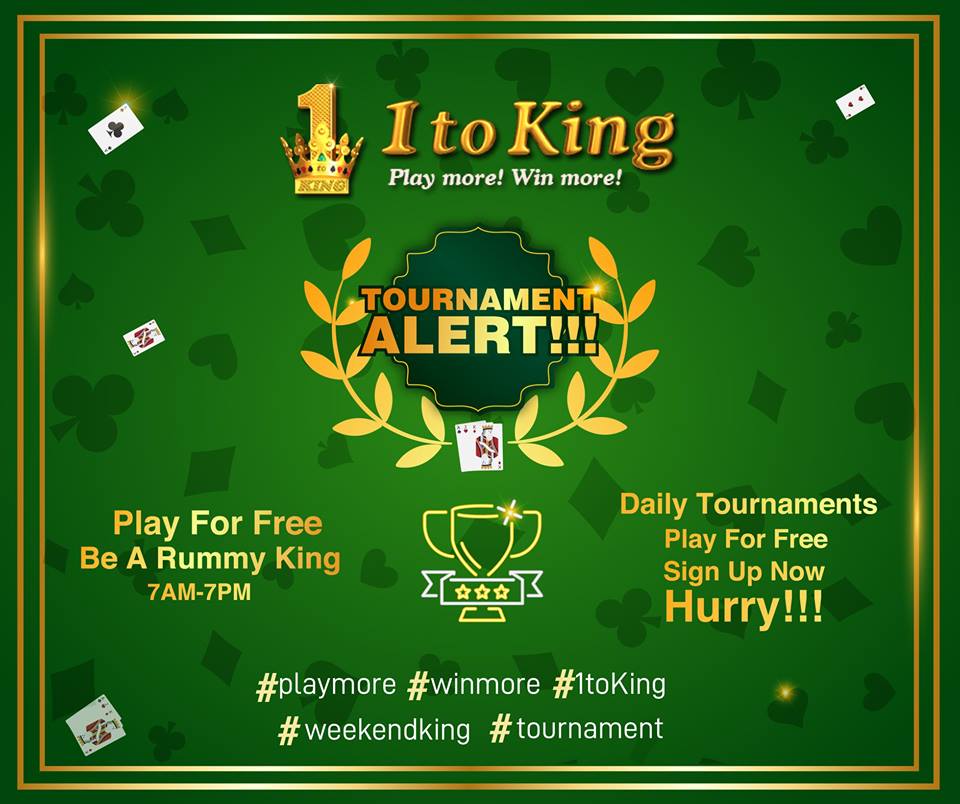 1toking's tweet photo. Sign Up Now: https://t.co/QXsfpbhrsy
Exciting Tournaments are waiting for the Kings to arrive.
Hurry!!! 💰👑

*T&amp;C Applied
#playmore #winmore #1toking #1tokingonline #rummygame #onlinerummy #cardgame #tournament #everydaytournament #playrummyonline #bestonlinerummy https://t.co/MONVqWXULN
