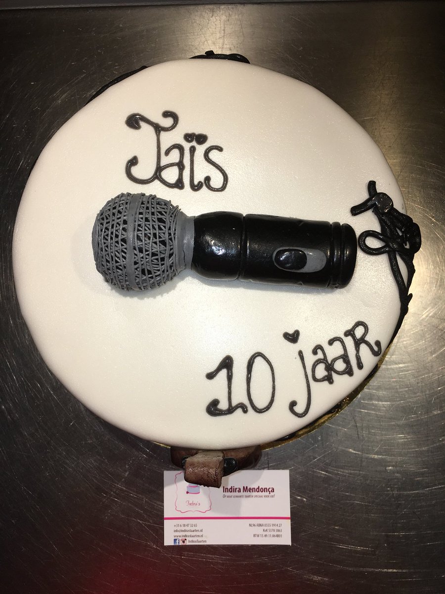 indirastaarten's tweet photo. Van harte gefeliciteerd Taïs! #indirastaarten #verjaardagstaart #musiccake https://t.co/aFqLrCryAP