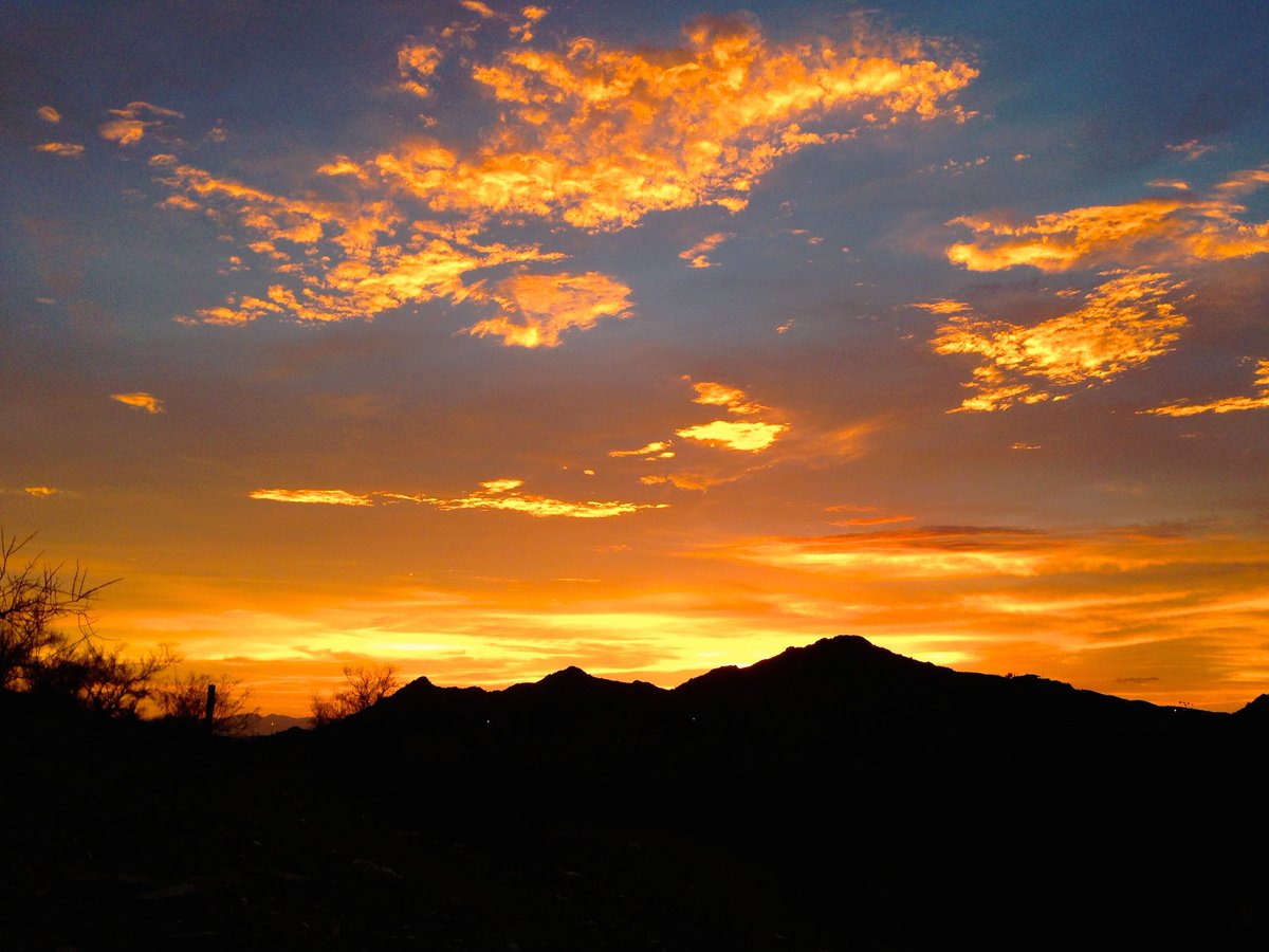 While #hiking in Dreamy Draw last week in #Phoenix I caught this little show. When the horizon is a kaleidoscope cracked open wide and the entire sky is in flames, you know it's an #Arizona sunset. <a href="/ArizonaTourism/">Visit Arizona</a> <a href="/visitphoenix/">.</a>