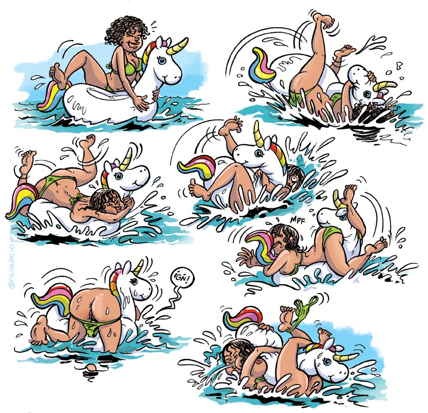Filiburcio's tweet photo. La última moda playera puede entrañar ciertos peligros. Si tienes un unicornio inflable, ¡¡CUIDADO!!
Be careful with inflatable unicorns!!
#unicornio #unicornios #InflatableUnicorns https://t.co/YYnu6EaZE6