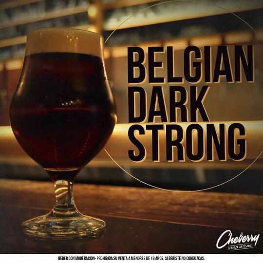 ¿Ya probaste la nueva Belgian Dark Strong?  🍻

· 26 IBU - 20 SRM - 9,5 ALC ·

Una Cerveza belga oscura, compleja y muy fuerte. Con una deliciosa mezcla de malta, sabores de frutas oscuras y elementos especiados. Compleja, rica, suave y peligrosa!

Te esperamos!