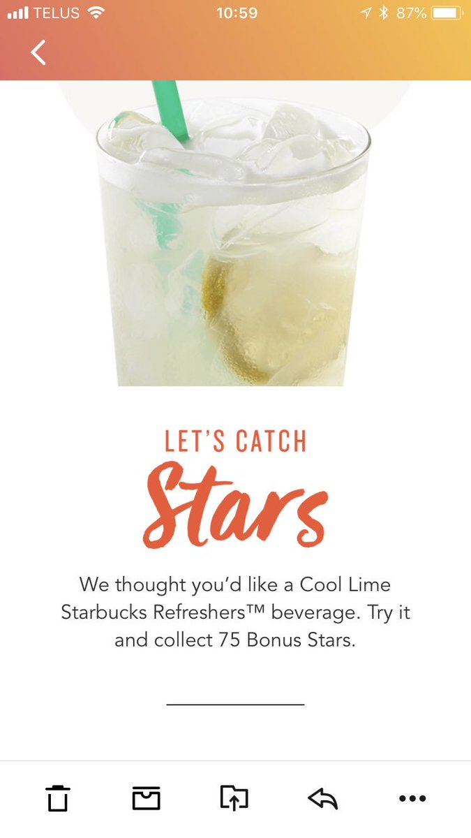 akedziora's tweet photo. @Starbucks and @StarbucksCanada how can you discontinue the Best Drink you have and then send me a star dash for that drink? Bad customer service and false advertising https://t.co/EvKs1SRTEM