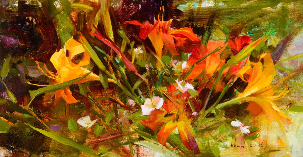 sylvainsarrailh's tweet image. The energy in the Richard Schmid' brush strokes : richardschmid.com