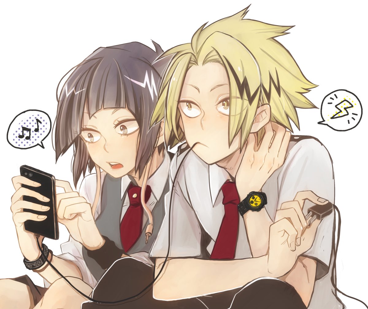 تويتر とみざわ على تويتر 耳郎響香と上鳴電気の距離感is So Cute T Co U7nfwrpfjr