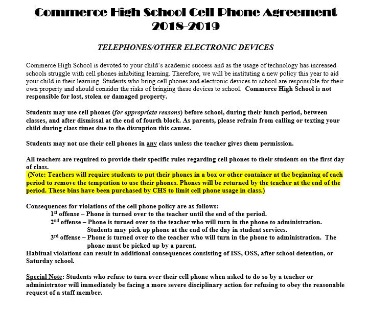 Commerce High School tweet media