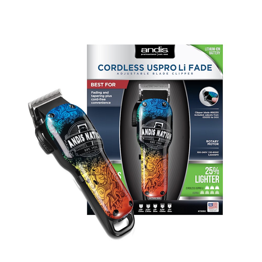 andis nation cordless uspro li fade adjustable fade clipper