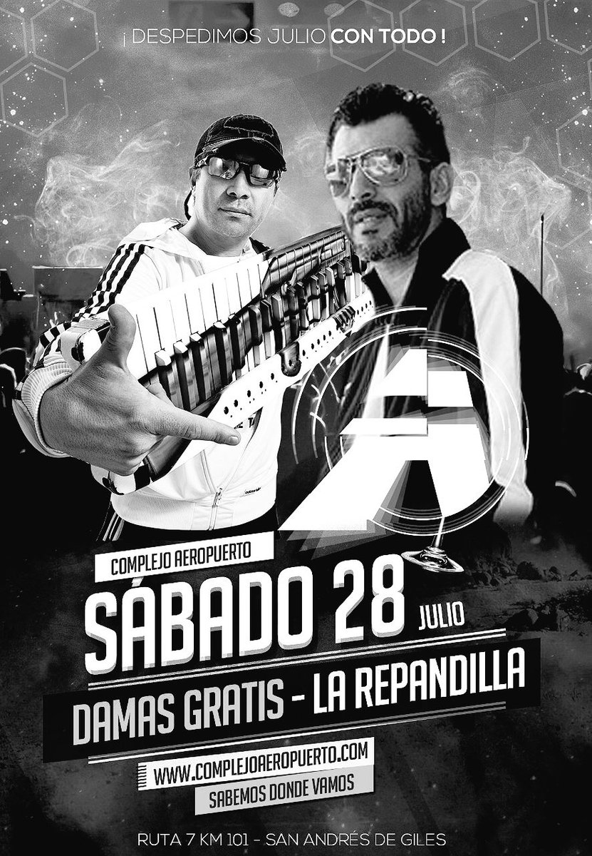 MARTES DE ENTRADAS #GRATIS #GRATIS ❗️❗️❗️ Queres participar del sorteo ? Es muy sencillo  ⬇️! 

Dale RT RT RT RT RT RT RT RT RT RT RT  este flyer EN ⚪️ y ⚫️
✔️ Sorteamos el mismo sábado a las 22 hs.📜 

#DamasGratis #LaRepandilla #Sabado #Aeropuerto #Fiesta
