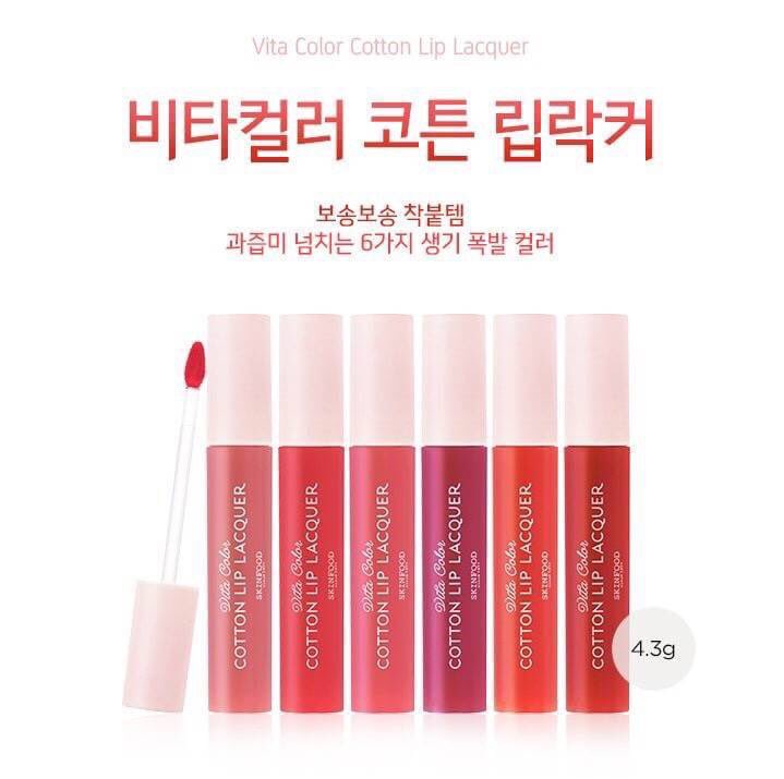 proudiishop's tweet photo. #พร้อมส่ง Skinfood vita color cotton lip lacquer 
390.- ค่าส่ง40/60
#skinfood #howtoperfect #ฉันจะสวย #ถูกบอกต่อ #ชี้เป้าโปรถูก #prekorea #ถูกและดี #howtoperfact #คสอเกาหลี #พรีเกาหลี #พรีออเดอร์เกาหลี #howtobeauty #ไว้ขายของห้ามรีวิวโว้ยย #ไว้ขายของห้ามรีวิวโว้ย #ชี้เป้าของถูก https://t.co/qMnhLtFw5x