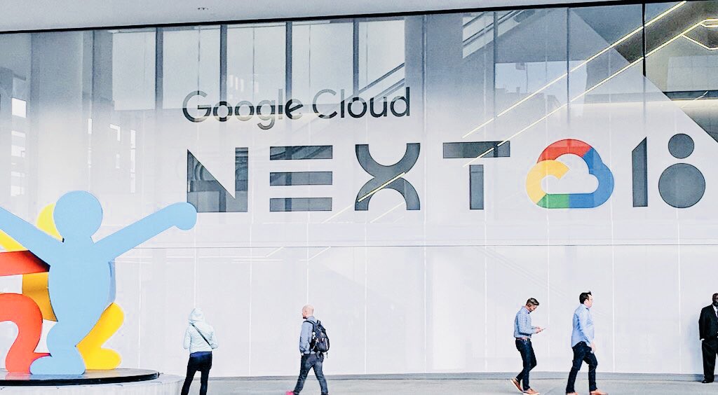 brockbrj's tweet photo. Let’s do this! @joshjxn @googlecloud #Next18 https://t.co/H6ZNpAvkED