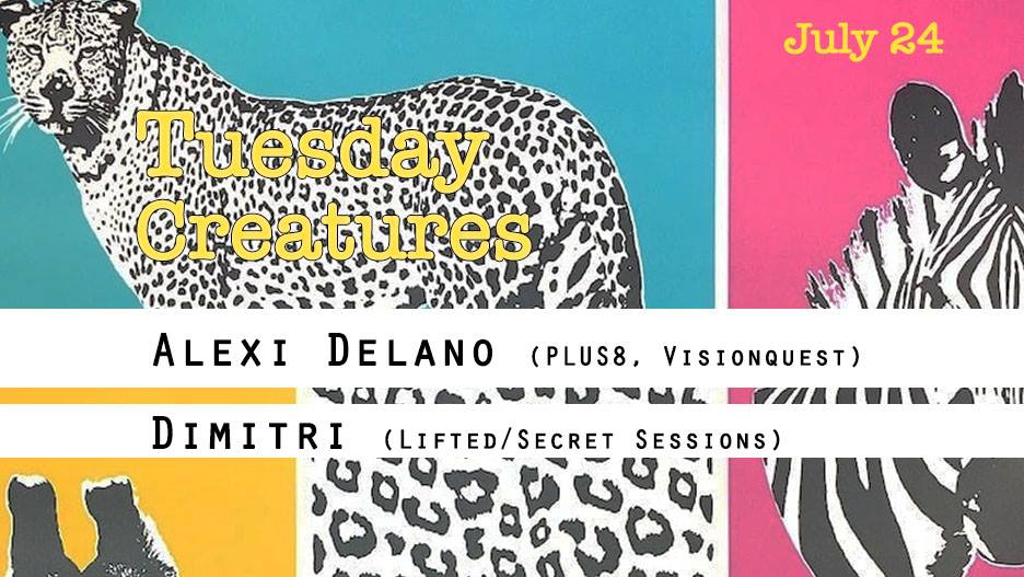 TBABrooklyn's tweet photo. Tonight @ 10pm! #TuesdayCreatures Grand Finale! @AlexiDelano (@plus8records / @questforce ) + #Dimitri (#SecretSessions) https://t.co/6AbtHscte2