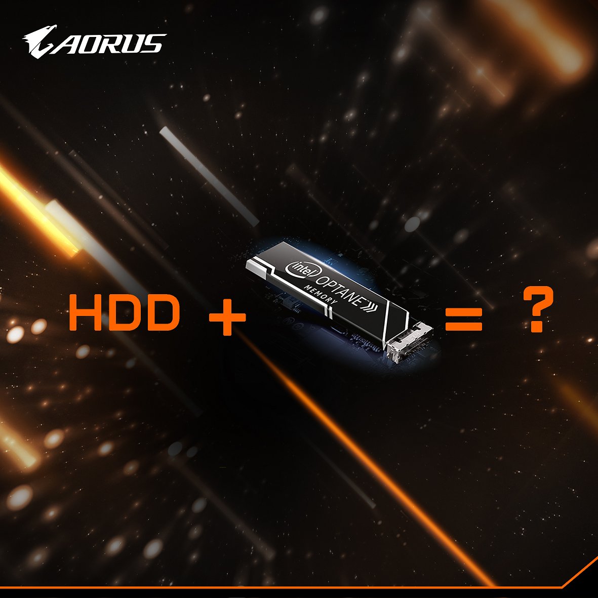 aorus_es's tweet photo. HDD+ OPtane = ? 🤔

#AORUS #GIGABYTE #AORUSOptane https://t.co/VuUSwXE2he