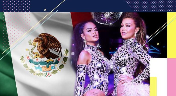 despiertamerica's tweet photo. .@thalia celebra que ‘No me acuerdo’, su dúo con @NattiNatasha, es número uno en México. https://t.co/W9kkHUNoBM #PremiosJuventud #GenPJ https://t.co/nnwAKghwtq