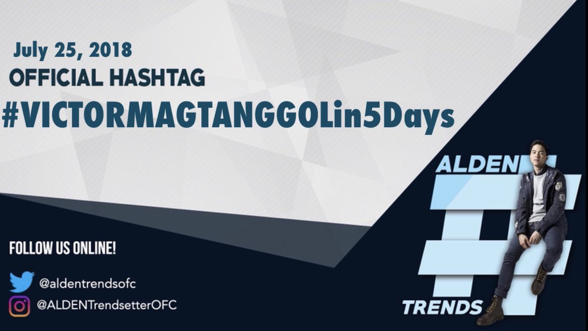 Counting the days 'til the start of Victor Magtanggol! Share to us your anticipation and excitement and tag Alden too.
<a href="/aldenrichards02/">Alden Richards</a> 
#VICTORMAGTANGGOLin5Days  

P.S.
But wait there's more! Please expect a change of HT later at 7PM to highlight the SPS family guesting on TWAC.