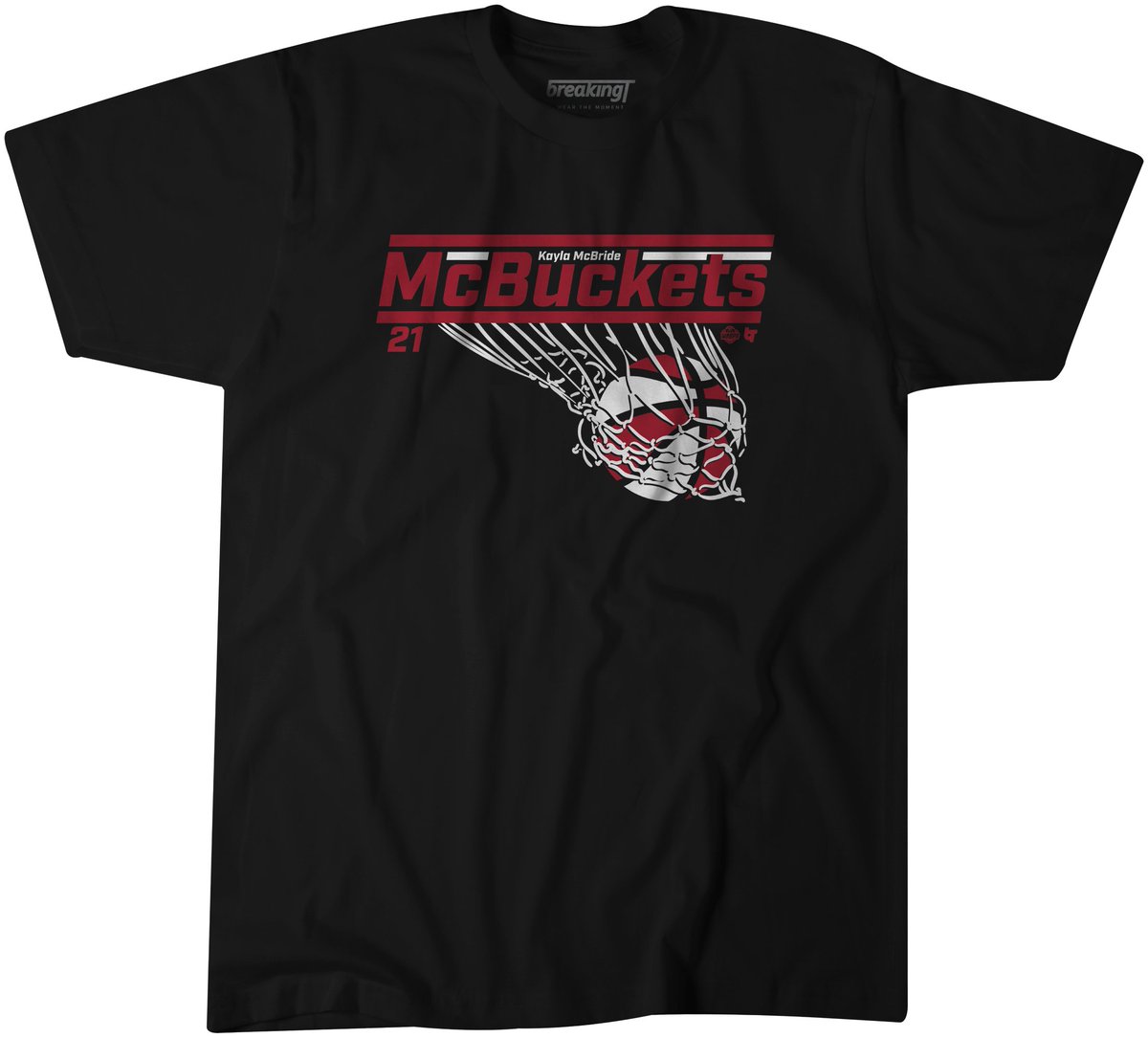 BreakingT's tweet photo. 🚨 NEW 🏀 SHIRT 💦ALERT 🚨

@kaymac_2123 splashes so much the people are chanting "McBuckets" and we're printing the shirts to match.

Get it now, licensed by @TheWNBPA and just in time for the All-Star Game: https://t.co/fYPnQZOKwq https://t.co/BFmEy7JpYg