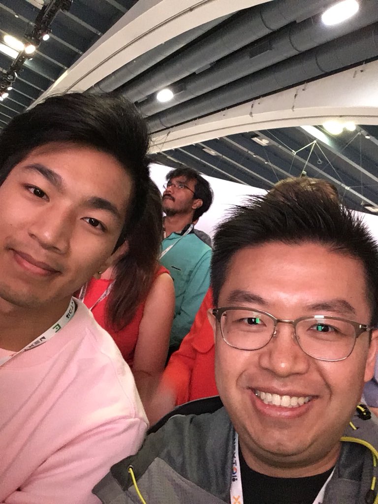 mcschan's tweet photo. @ChooseMuse team representing at #GoogleNext18! https://t.co/nSl8MtkzRZ