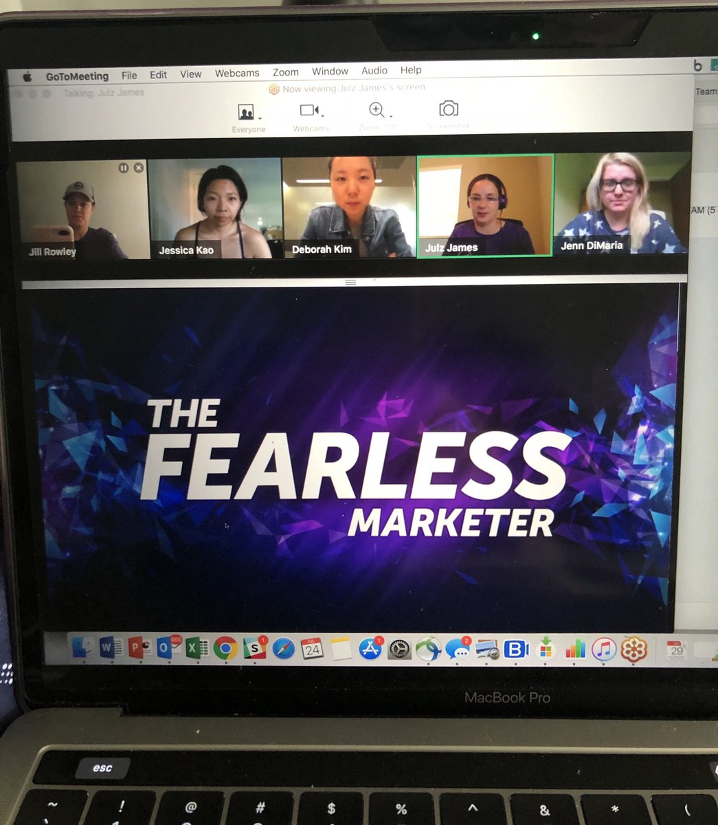 jill_rowley's tweet photo. On the @Marketo Champion Leadership call with some fabulously #Fearless marketers! Feeling grateful. #MKTGnation #ChampionCharter #ThoughtLeadership
#RiverOfKnowledge https://t.co/74fe9m5BhT
