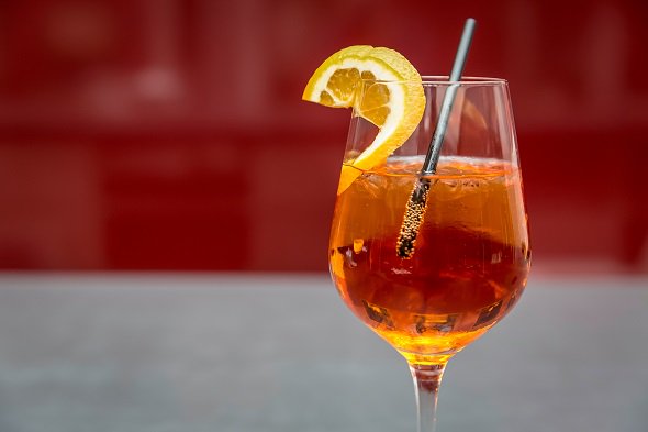 Have you tried <a href="/AperolSpritzUK/">Aperol Spritz</a> This gorgeous pink Italian aperitif is paired with prosecco in our Aperol Spritz cocktail. Pink, Fizzy, delicious and totally #Instaworthy! #FridayFizz #54StAnnes