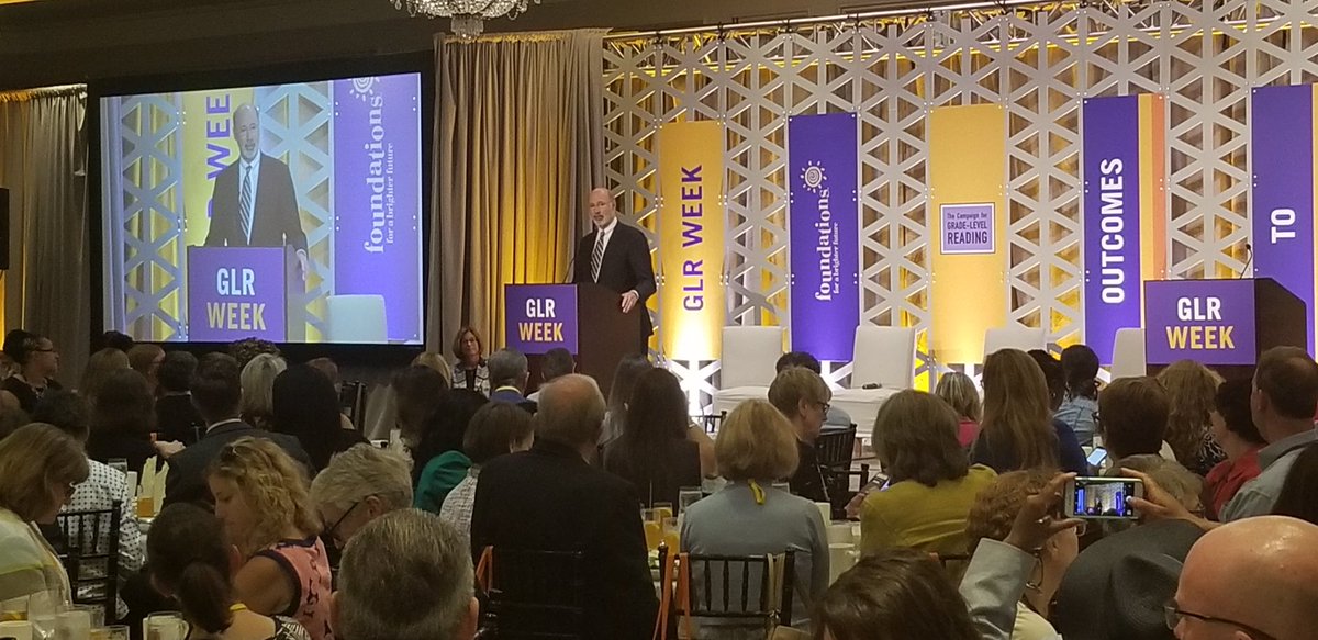 MagnifyGood's tweet photo. Governor Tom Wolf and Mayor Jim Kenney spoke at the #GLRWeek  opening plenary today in support of #CampaignforGradeLevelReading and their efforts to move the needle on literacy. #CGLR #magnifygood https://t.co/urtOS9JsUE