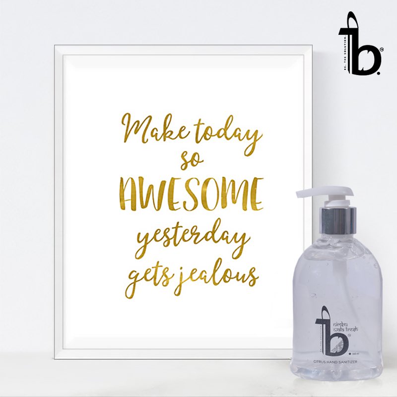 be_thesolution's tweet photo. Use Today to make your tomorrow a better place to be in 

#QuoteoftheDay #BetheSolution #BetheChange #Happiness #Sanitizers #Clean #Hygiene #Hand #Toilet https://t.co/OYvBaSIxr0