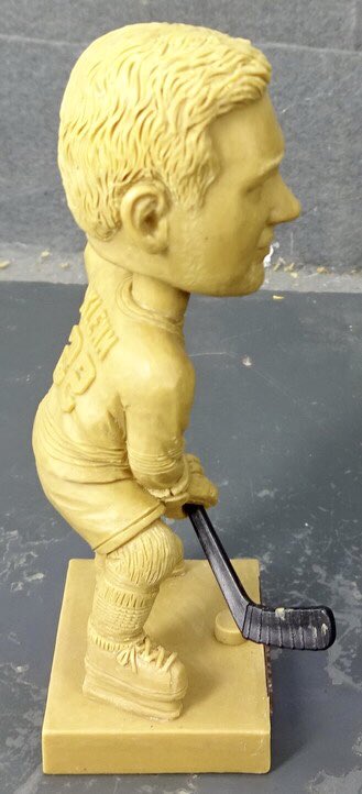 We have our first draft mold of the Jon Klemm bobble head that will be given to the first 1,000 fans that attend the Cranbrook Colts celebration night presented by KD Electric. In the 1986-1987 season Klemm had 71pts in just 59 games helping the Colts to a league title. #OurICE