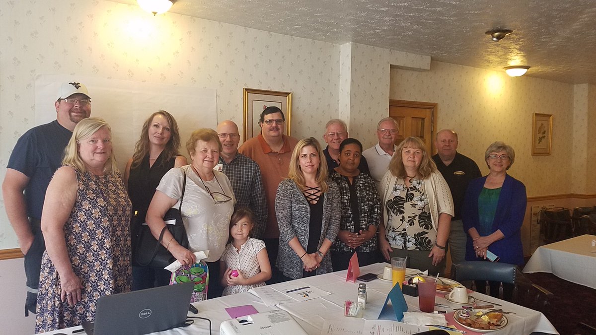 PhilanthropyWV's tweet image. @Philanthropywv&apos;s Tasha Anderson and @WVNPA&apos;s Laua Lee Haddad posed with the Barbour County nonprofit group at their informational meeting and assessment workshop. They&apos;re busy determining what training opportunities will be offered in the county to help strengthen nonprofits.