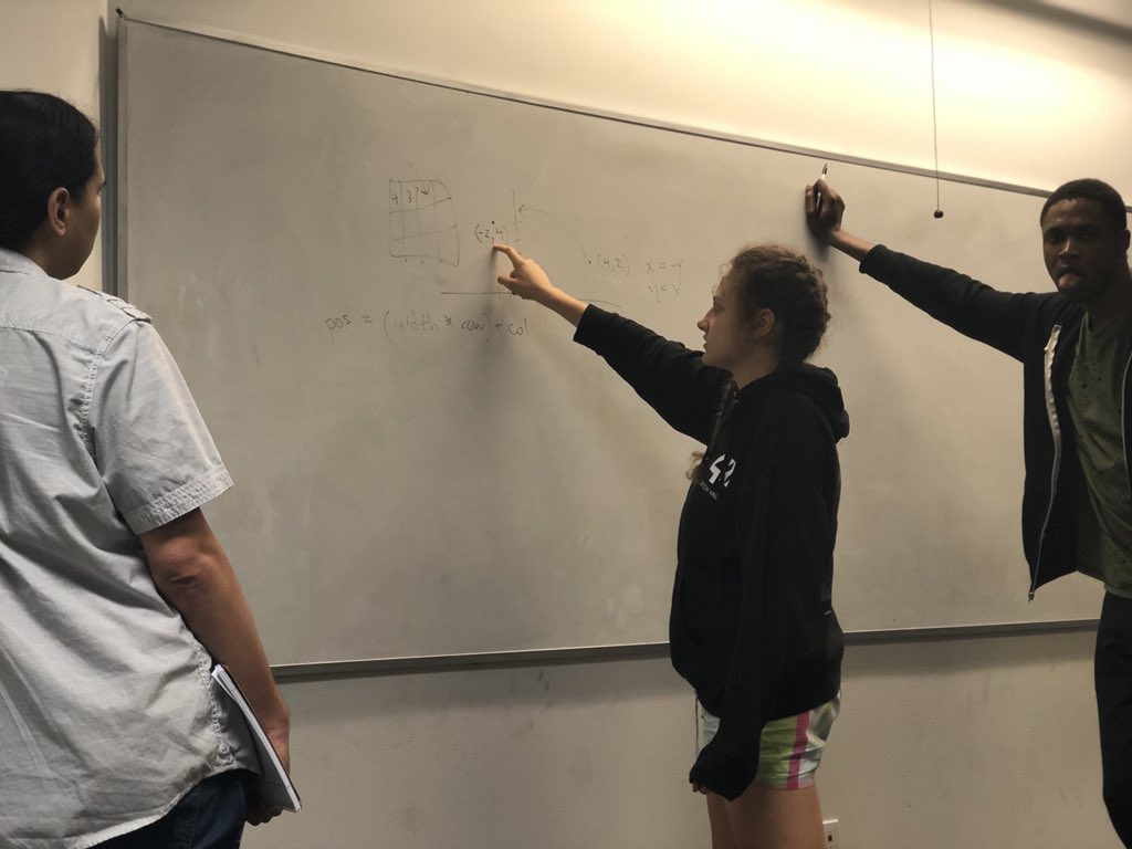DaCodingPanda's tweet image. All work and no play. 42 cadets tackling coding interview questions. Tune in at your local 42 campus every day for interviewing questions and mentoring. @42SiliconValley #crackingthecodinginterview