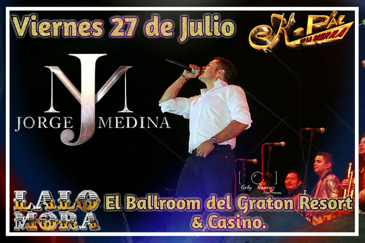 ClubJM_Nayarit's tweet photo. Viernes 27 de julio es la siguiente presentación de la gira #AlCienYPasadito en Estados Unidos! #JorgeMedina @j_medina37 https://t.co/ElQO69LwIy
