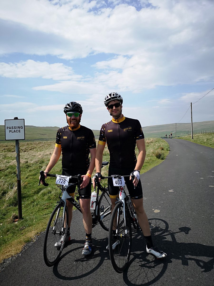 NorthBarHG's tweet photo. Did you know that we have our own cycling collective here? This weekend they'll be heading to London to ride 100 miles to support Harrogate charity @OpenArmsMalawi 💪💪 To sponsor them head here https://t.co/eP1SKx9SWw https://t.co/mP4GEEn7Fc