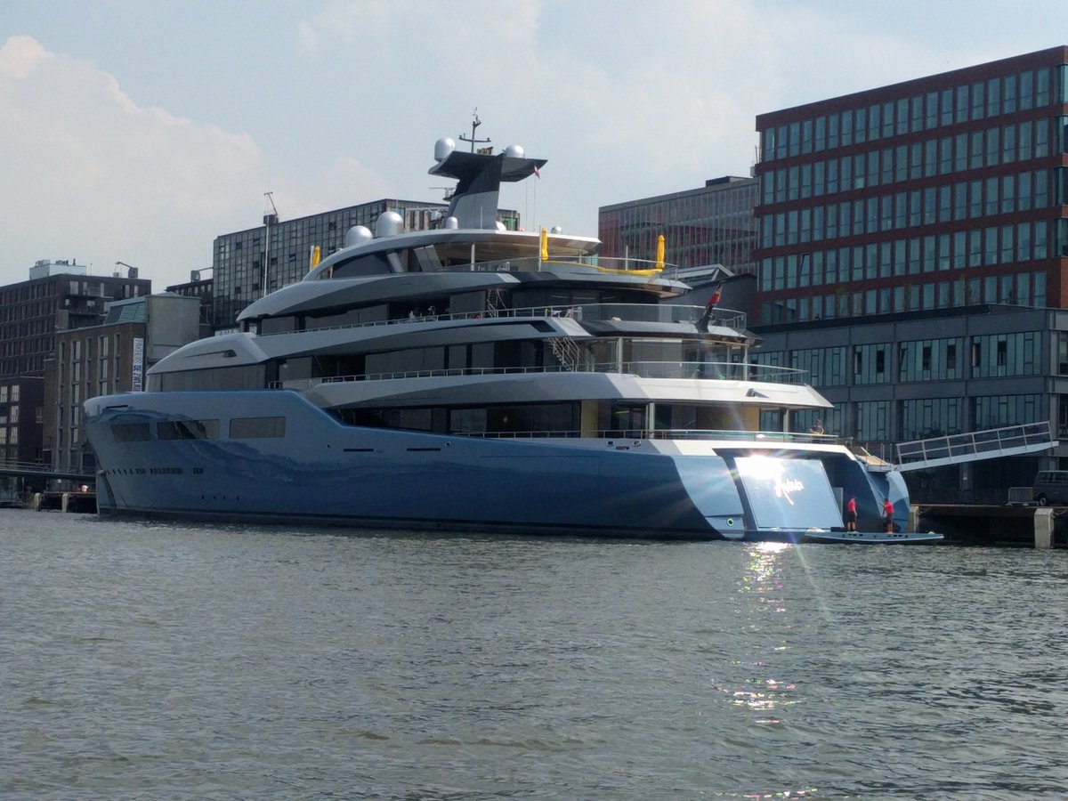 Luxury Super Yacht Aviva in #Amsterdam this week..