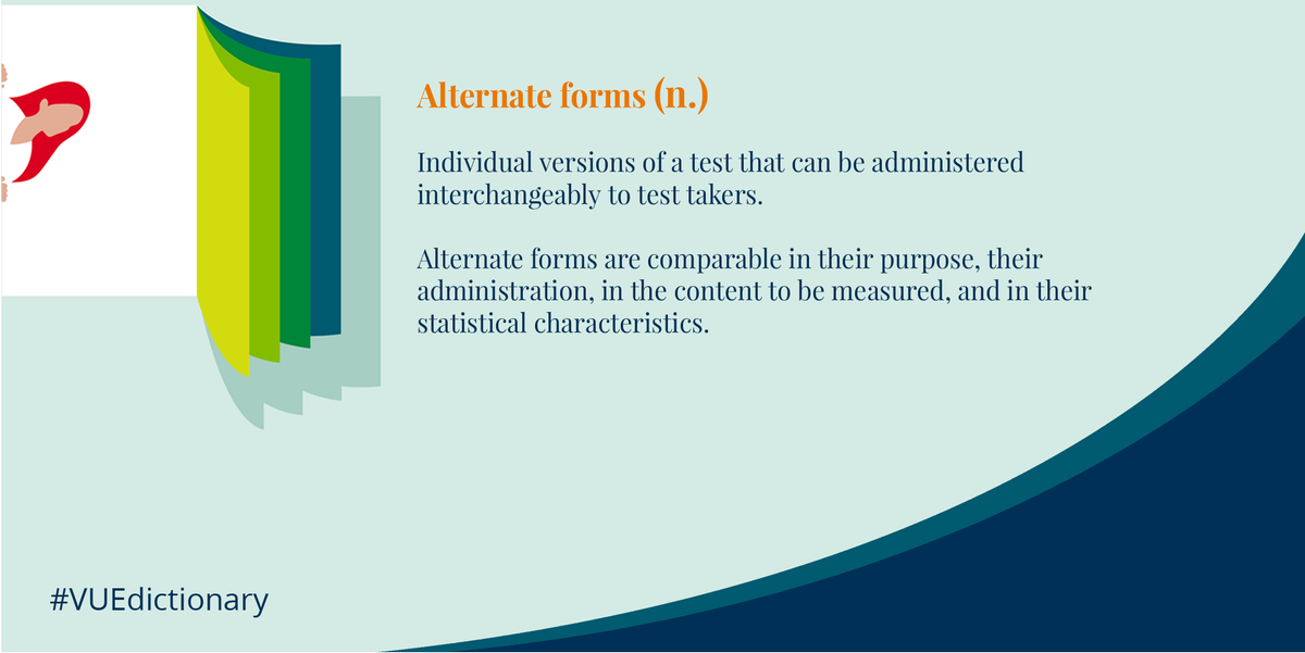 PearsonVUE's tweet image. #VUEdictionary #terms #alternateforms #questions #testtakers #computerbasedtests #contentwriting