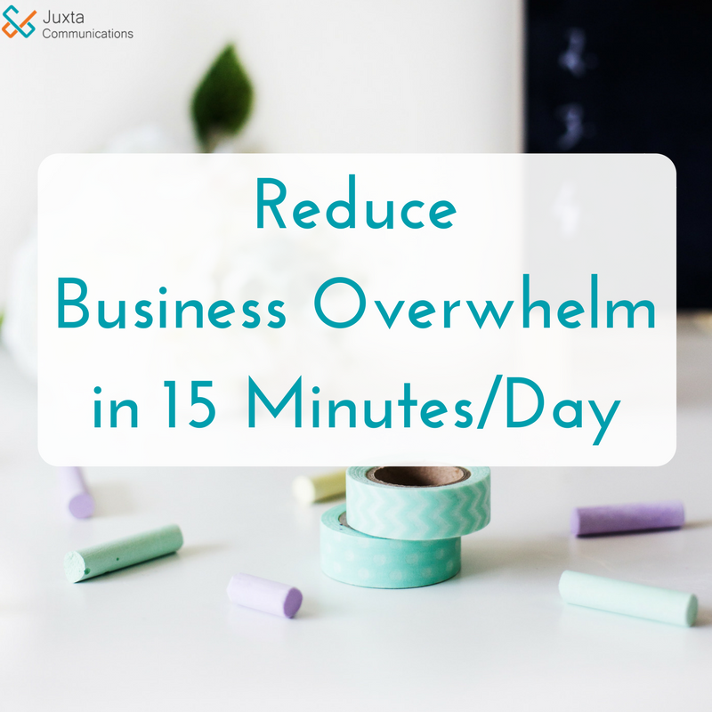 JuxtaComms's tweet photo. Don't let overwhelm hold you back!

Here's how to beat overwhelm in business: https://t.co/bf3IH9UGtO

#bizownerlife #biztips https://t.co/C42Mgnc4Lo