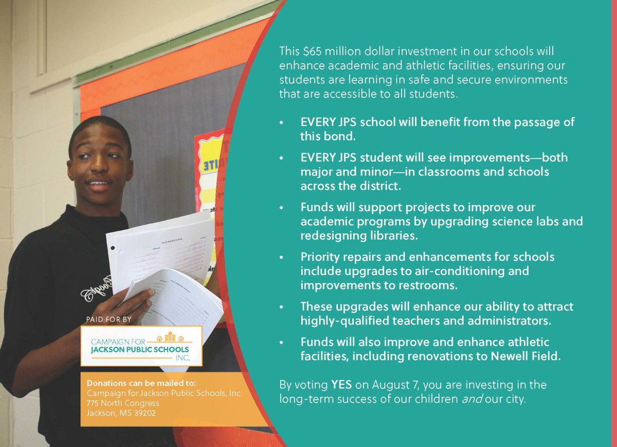 OpShoestring's tweet photo. By voting YES on August 7, you are investing in the long-term success of our children and our city. #voteaugust7 #voteyesjps #WeAllRiseTogether #investinginchildren https://t.co/qmZf2jSRwA