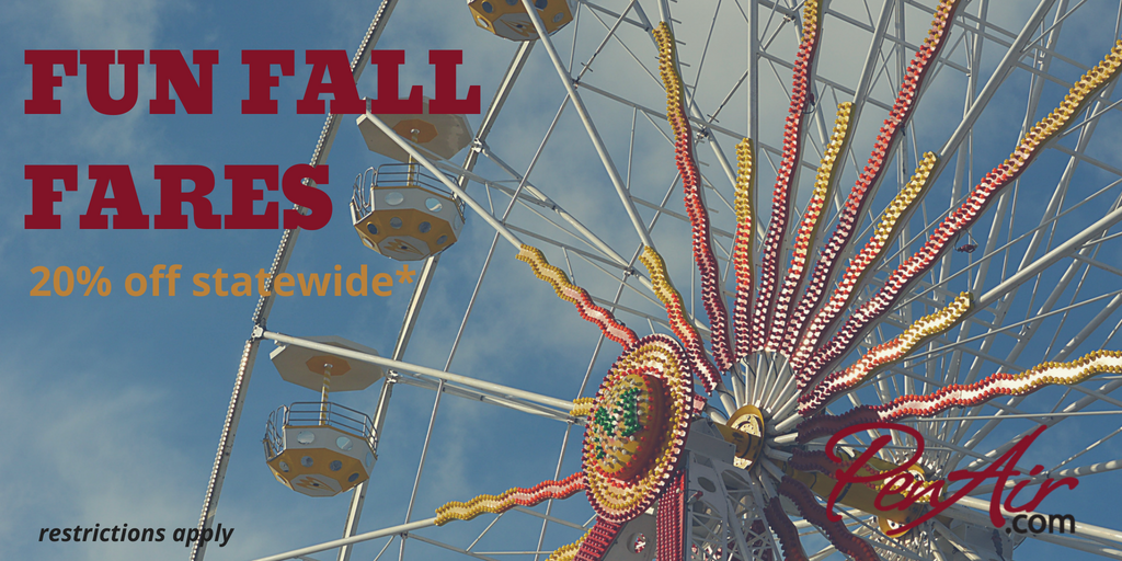 #FAIRTIME #AFN #FUNFARE #BUYNOW. 20% off all published fares. online line only. Visit PenAir's deals page now!