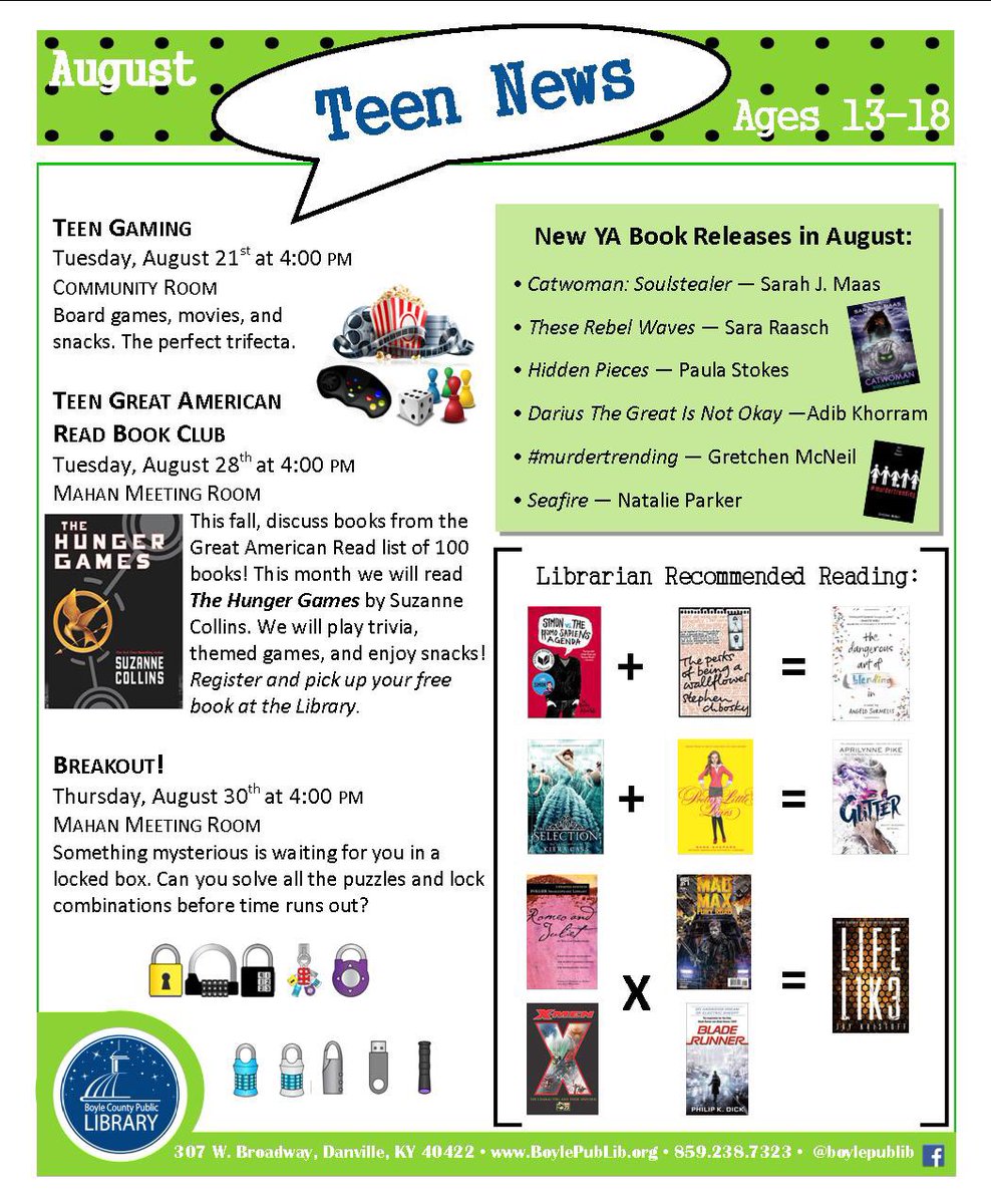 BoyleLibrary's tweet image. Maybe you should visit the Boyle County Public Library