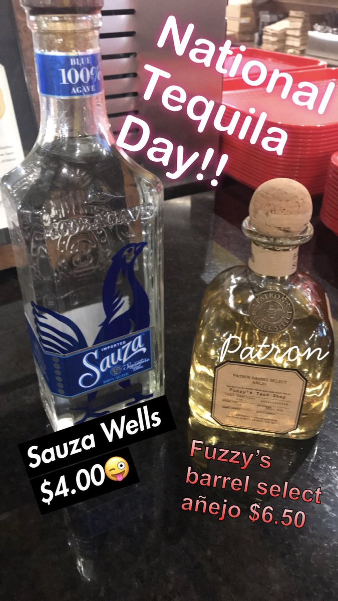 FuzzysICT's tweet photo. Come celebrate with us today!!! #NationalTequilaDay #FuzzysICT #tequila #tacos https://t.co/sigJUIsOFL