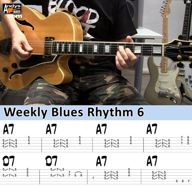 Weekly Blues Rhythm 6 - Here's a cool 12-Bar Blues Shuffle rhythm pattern with sliding chords and double stops.
.
.
.
#solosection #brilliantmusicians #bluesy #blues #guitartime #guitargram #guitarlicks #guitargasm #guitarmusic #instamusician #guitarriff… ift.tt/2mDxo1j
