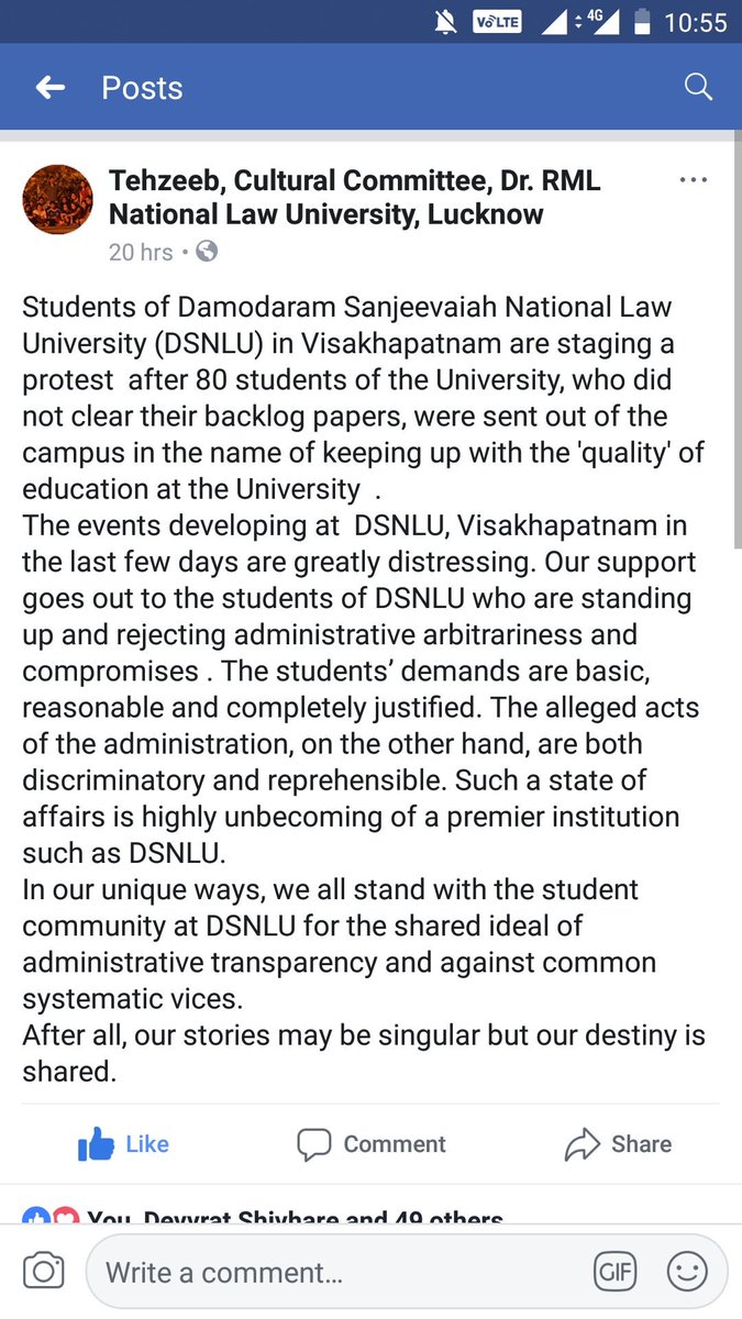 VDsnlu's tweet photo. Thank you RMNLU for supporting our cause.

#savedsnlu #supportdsnlu https://t.co/OoL5Bz6h2F