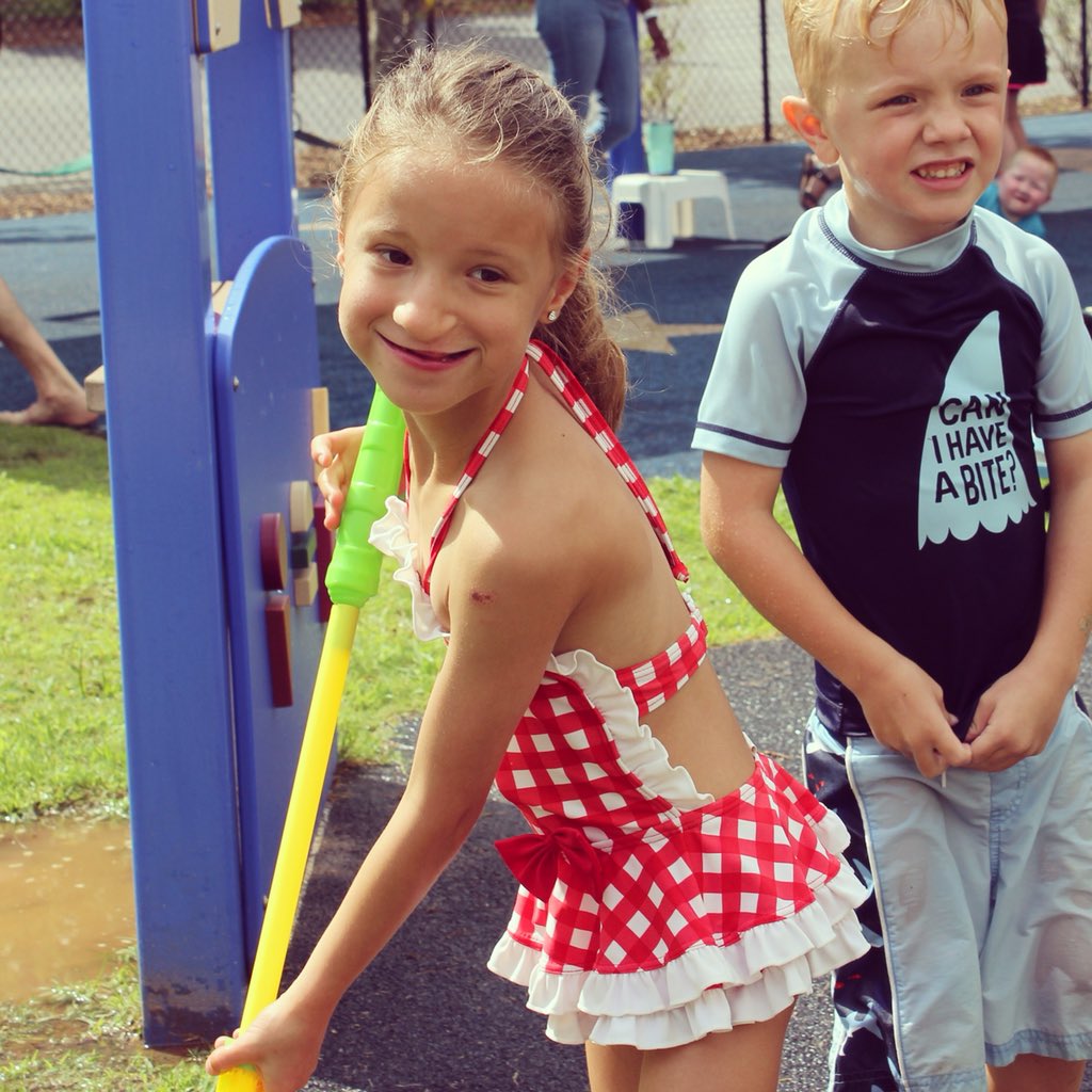 MeyerCenter's tweet photo. Rain, rainโ๏ธ stay away! We had fun outside today!โ๏ธ #meyercenter #specialneeds #preschool #waterplay #summercamp #summer https://t.co/TmximJAO8c