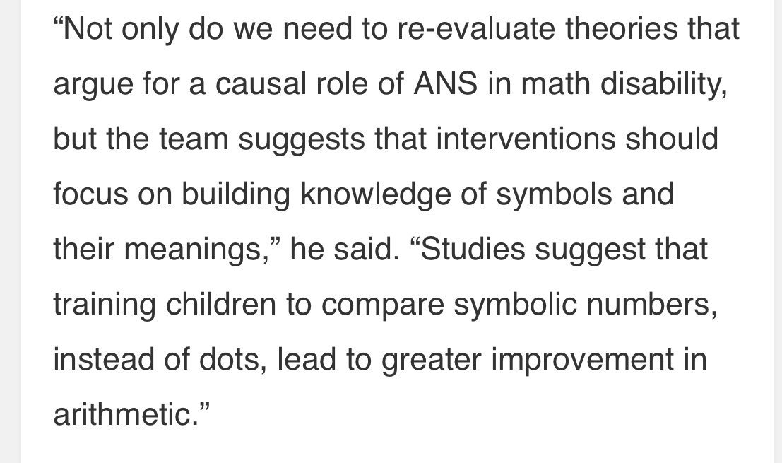 MrsG2nd's tweet photo. @DrJamesBooth @vupeabody @VanderbiltU This comment! Train comparing symbols. Humans created symbols b/c they are efficient. 

Still, at earlier stage/age understanding of quantity &amp; magnitude that the symbol represents is critical. https://t.co/1H0y5DqzV0