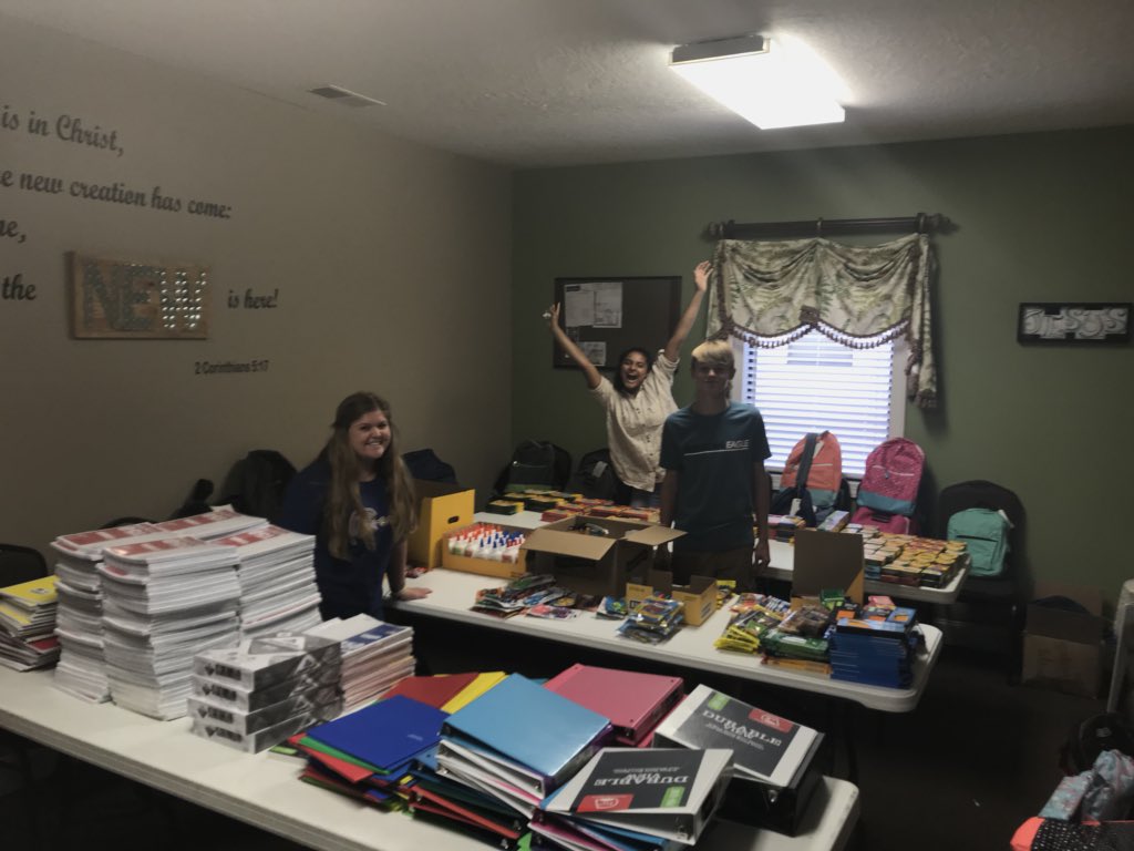 joeyhanner's tweet photo. Interns getting ready for Hands of Hope this Saturday from 10-1. #servingstrong https://t.co/ziu0hmbxO8