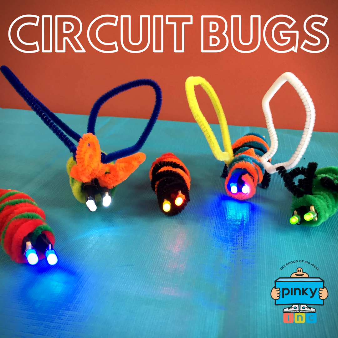 PinkyIncubator's tweet photo. Our cute little circuit bugs came out AWESOME!! 

The kiddos learned how to create a parallel circuit using LED bulbs, clothespin, battery, wire, electrical tape, &amp; of course, pipe cleaners for decor!

#STEM #STEAM #Circuits #CircuitBug #Electricity #ElectricCurrents #SummerCamp https://t.co/9z4C7L8F2n