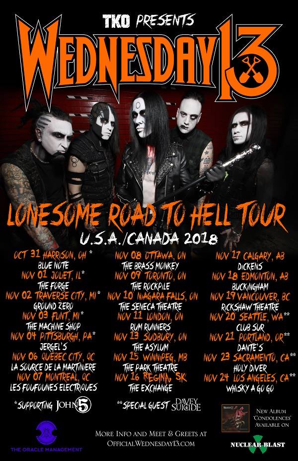 RickshawTheatre's tweet image. JUST ANNOUNCED! @InvisiblOrange presents @officialwed13 w/ guests #Roadrash &amp;amp; #2Shadows November 19th at the Rickshaw! 
Tickets on sale NOW! 
INFO: ow.ly/27fx50i4wsw