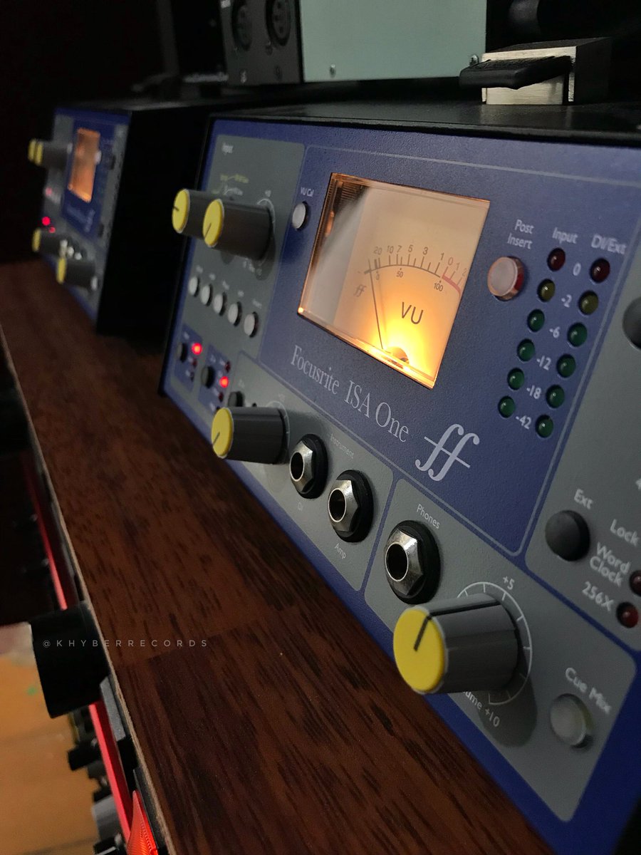 Khyber_Records's tweet image. @WeAreFocusrite ISA One in the house! #khyberrecords #musicstudio