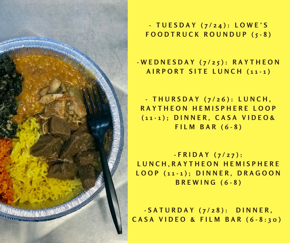 Where to find #curry in #Tucson this week. #foodtrucks